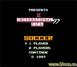 fc/nes游戏 FIFA97足球