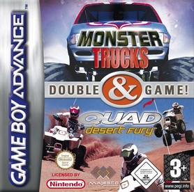 gba 2333 游戏2合1-沙漠狂暴人竞技赛和怪兽大脚车