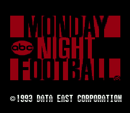 sfc游戏 ABC电视台周一足球(日)ABC Monday Night Football (J)