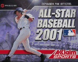 n64游戏 全明星棒球2001[美]All-Star Baseball 2001 (USA)