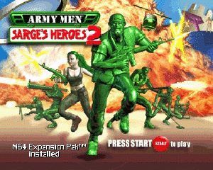 n64游戏 玩具兵——萨基英雄2[美]Army Men - Sarge's Heroes 2 (USA)