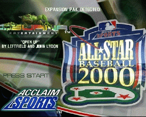 n64游戏 全明星棒球2000[美]All-Star Baseball 2000 (USA)