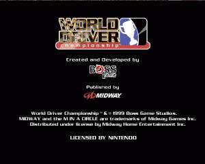n64游戏 世界冠军赛车[美]World Driver Championship (USA)