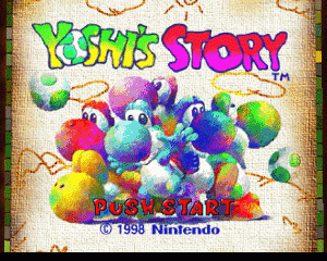 n64游戏 耀奇的故事[欧]Yoshi's Story (Europe) (En,Fr,De)