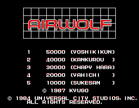 空狼airwolf.zip mame街机游戏roms