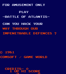 大西洋战争atlantis.zip mame街机游戏roms