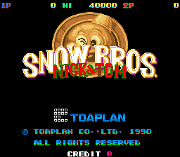 雪山兄弟一代 snowbros.zip mame街机游戏roms