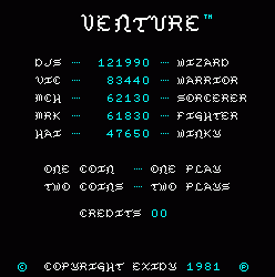 冒险射击 venture2.zip mame街机游戏roms