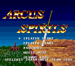 sfc游戏 亚克斯传说(日)Arcus Spirits (J)