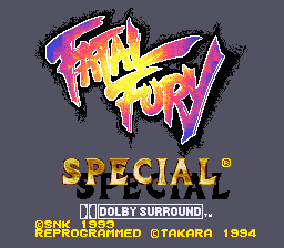 sfc游戏 饿狼传说特别版(欧)Fatal Fury Special (E)