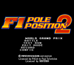 sfc游戏 F1GP赛车3(日)F-1 Grand Prix - Part III (J)