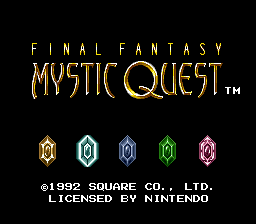 sfc游戏 最终幻想4-1.1(美)Final Fantasy - Mystic Quest (U) (v1.1)