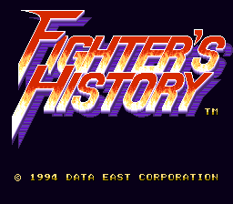 sfc游戏 格斗烈传1.1(美)Fighter's History (U) (v1.1)