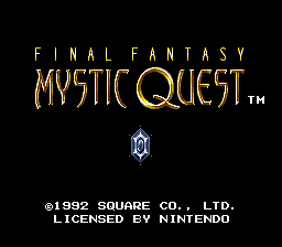 sfc游戏 最终幻想外传1.0(美)Final Fantasy - Mystic Quest (U) (v1.0)