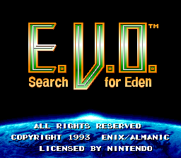 sfc游戏 46亿年物语(美)E.V.O. - Search for Eden (U)