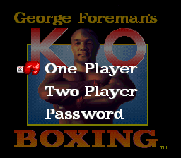 sfc游戏 格罗致KO拳击1.1(美)George Foreman's KO Boxing (U) (v1.1)