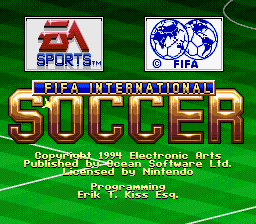 sfc游戏 FIFA国际足球赛(欧)FIFA International Soccer (E)