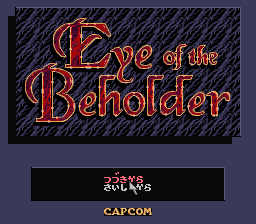 sfc游戏 偷窥之眼(日)Eye of the Beholder (J)