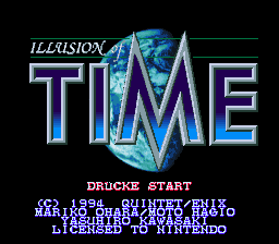 sfc游戏 盖亚幻想记(德)Illusion of Time (Germany) (Rev 1)