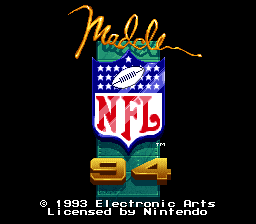 sfc游戏 约翰马顿美式足球94-(欧)Madden NFL '94 (E)