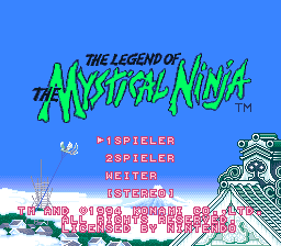 sfc游戏 Legend of the Mystical Ninja, The (Germany)