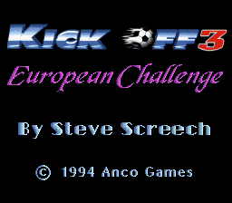 sfc游戏 欧洲足球挑战赛3(欧)(M5)Kick Off 3 - European Challenge (E) (M5)