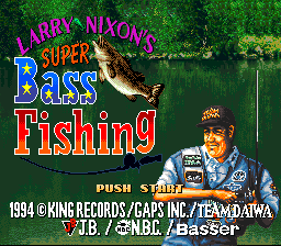 sfc游戏 賴瑞超级黑巴斯钓鱼(日)Larry Nixon's Super Bass Fishing (Japan) (Rev 1)