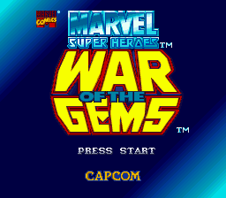 sfc游戏 美国超人-秘宝之战(日)Marvel Super Heroes - War of the Gems (J)