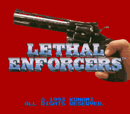 sfc游戏 双枪-日(枪)Lethal Enforcers (J)