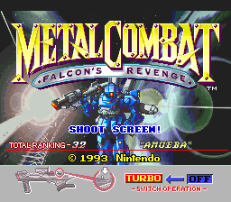 sfc游戏 Metal Combat - Falcon's Revenge (Europe)