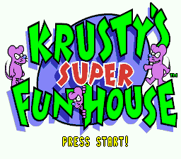 sfc游戏 Krusty's Super Fun House (Europe) (Rev 1)