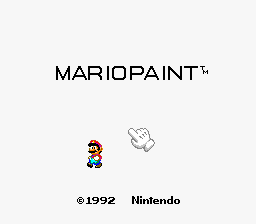 sfc游戏 马力欧绘图(欧)Mario Paint (E)