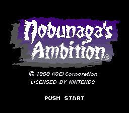 sfc游戏 信长之野望(美)Nobunaga's Ambition (U)