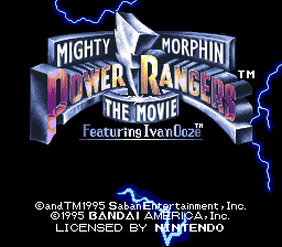 sfc游戏 Mighty Morphin Power Rangers - The Movie (Europe)