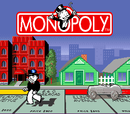 sfc游戏 大富翁(美)1.0Monopoly (U) (v1.0)