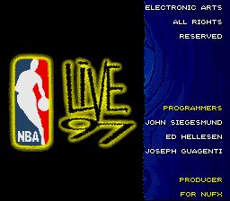 sfc游戏 NBA现场直播赛97(欧)NBA Live '97 (E)