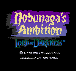 sfc游戏 Nobunaga's Ambition - Lord of Darkness (USA)