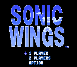 sfc游戏 铁鹰战士(日)Sonic Wings (J)