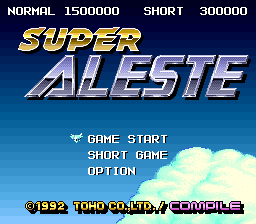 sfc游戏 太空争霸(日)Super Aleste (J)