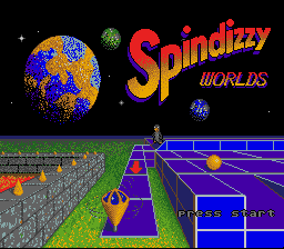 sfc游戏 宇宙陀螺仪(欧)Spindizzy Worlds (E)