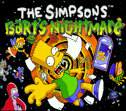 sfc游戏 辛普森家庭-霸子的恶梦(欧)Simpsons, The - Bart's Nightmare (E)