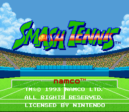 sfc游戏 网球大会(欧)Smash Tennis (E)