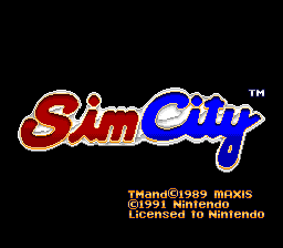 sfc游戏 模拟城市(日)Sim City (J)