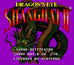 sfc游戏 上海2(美)Shanghai II - Dragon's Eye (USA)