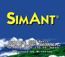 sfc游戏 模拟蚂蚁(美)SimAnt (USA) (Beta)