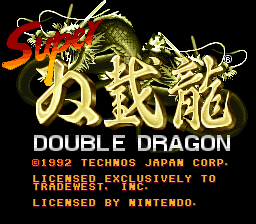 sfc游戏 超级双截龙(欧)Super Double Dragon (Europe) (Beta)