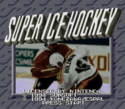 sfc游戏 超级冰上曲棍球(欧)Super Ice Hockey (E)