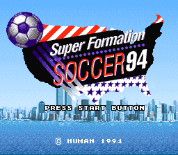 sfc游戏 超统构足球94最后资料版(日)Super Formation Soccer '94 - World Cup Final Data (J)