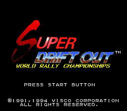 sfc游戏 超级世界野外赛车(日)Super Drift Out - World Rally Chamipionships (J)