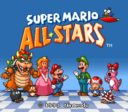 sfc游戏 马里奥明星大集合(美)Super Mario All-Stars (U)